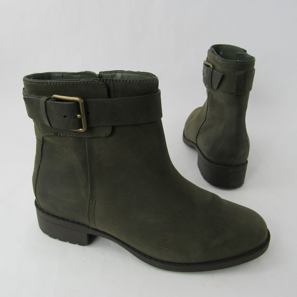 Cole Haan Grand OS Ankle Boots Oiled Leather Shoes
